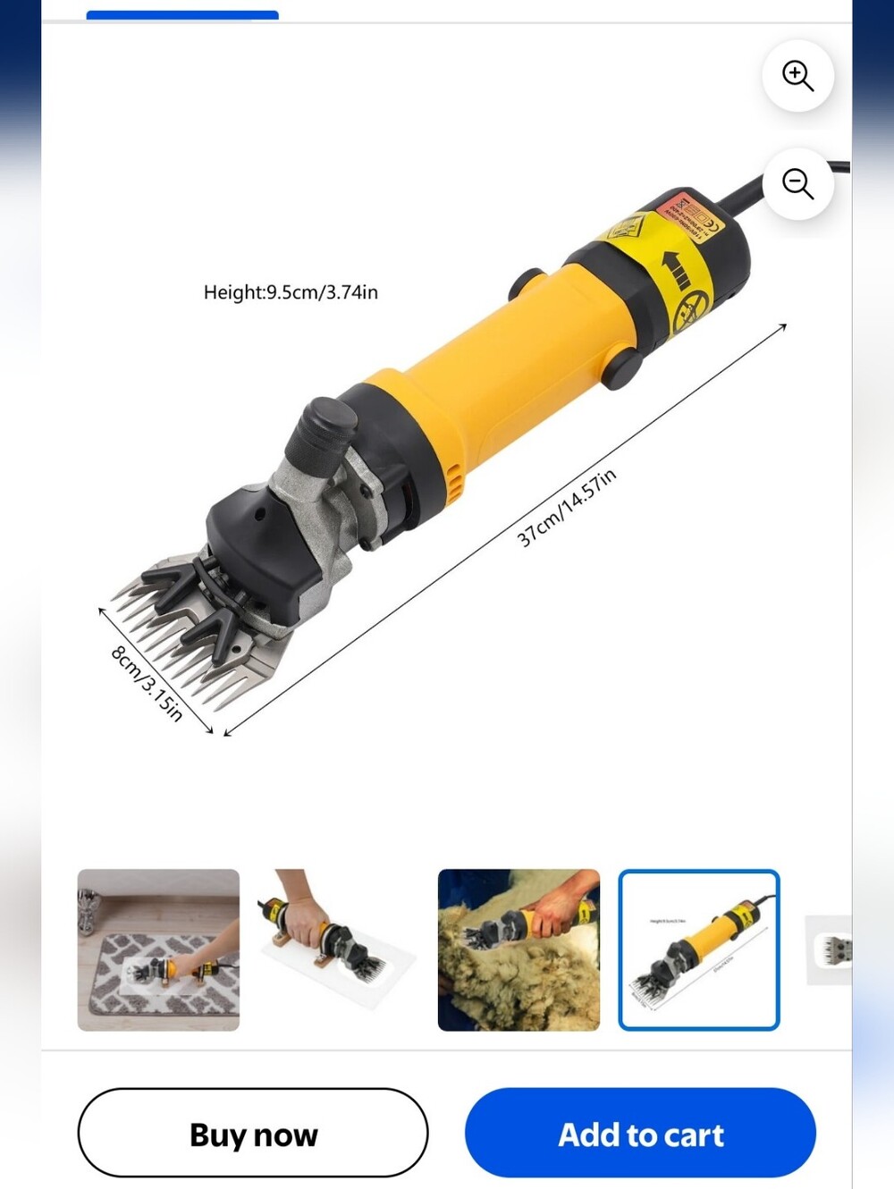 690W Electric Sheep Shears with Carry Case